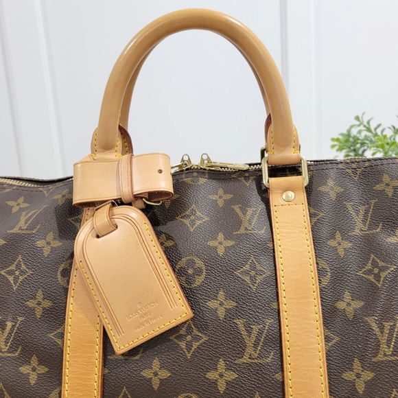 BEAUTIFUL💕 LOUIS VUITTON Keepall 50 Bandouliere w/ Strap Travel Bag Monogram - Picture 2 of 16